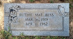 Ruthie Mae <I>McDowell</I> Bess 