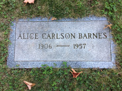 Alice <I>Carlson</I> Barnes 