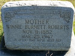Winnie Bell <I>Roberts</I> Burnett 