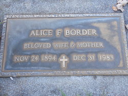 Alice Francelia <I>Johnson</I> Border 