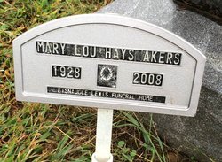 Mary Lou <I>Hays</I> Akers 