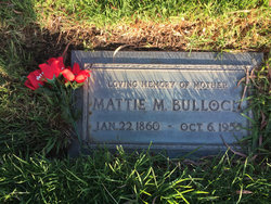 Mattie <I>Green</I> Bullock 