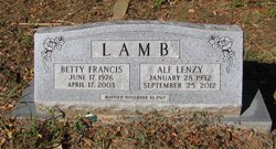 Betty Francis <I>Brewer</I> Lamb 