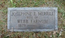 Josephine Frances <I>Merrill</I> Farnum 