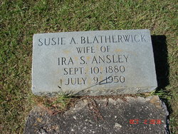 Susie A. <I>Blatherwick</I> Ansley 
