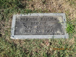 Bertha <I>Cusick</I> Boling 