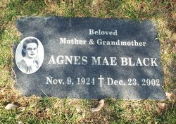 Agnes Mae <I>Evans</I> Black 
