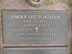 Pvt Emery Lee “Ed” Scholder 