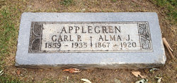 Alma J <I>Carlson</I> Applegren 