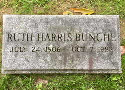 Ruth Ethel <I>Harris</I> Bunche 