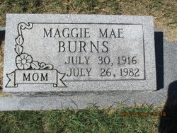 Maggie Mae <I>Davis</I> Burns 