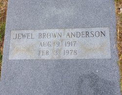 Jewell <I>Brown</I> Anderson 