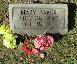 Mary Jane <I>Evans</I> Baker 
