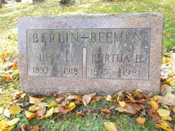 Bertha E. <I>Borden</I> Beeman 
