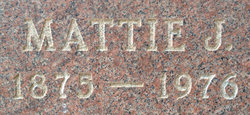 Martha Jane “Mattie” <I>Robinson</I> Affolter 