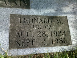 Leonard M “Big Oz” Assmann 