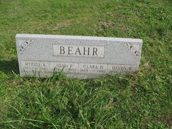 Clara <I>Hill</I> Beahr 