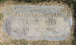 Mary Ethel <I>Lawson</I> Kane 