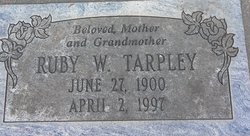 Ruby W <I>Elledge</I> Tarpley 