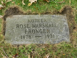 Rose May <I>Marshall</I> Pronger 