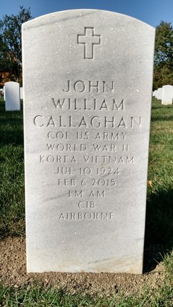 Col John William Callaghan 