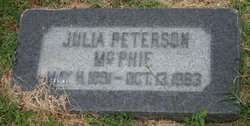 Julia <I>Petersen</I> McPhie 