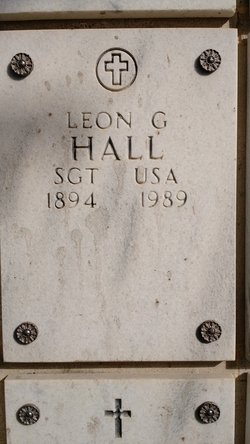 SGT Leon George Hall 