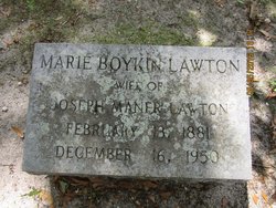 Marie <I>Boykin</I> Lawton 