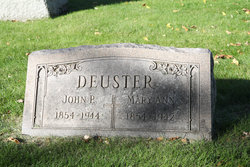 Mary Ann Maria <I>Juenger</I> Deuster 