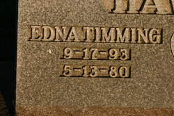 Edna L <I>Timming</I> Hawver 