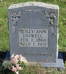 Polly Ann <I>Halsey</I> Dowell 