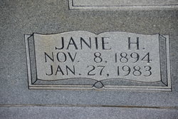 Jane Harriet “Janie” <I>Kitts</I> Nicely 