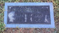 Martha Frances <I>Myers</I> Bowman 