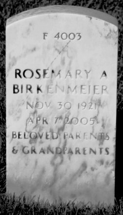 Rosemary A <I>Collins</I> Birkenmeier 