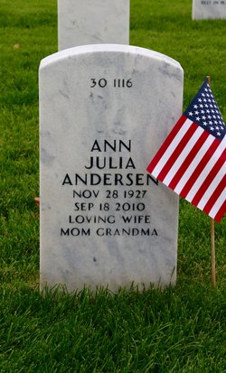 Ann Julia <I>Hillberg</I> Andersen 