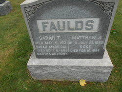 Martha Agnes <I>Faulds</I> Anthony 