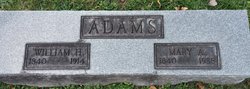 Mary Ann <I>Armstrong</I> Adams 
