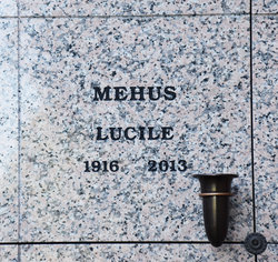 Lucile Lida <I>Lentz</I> Mehus 