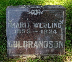 Marit <I>Gulbrandson</I> Wedling 