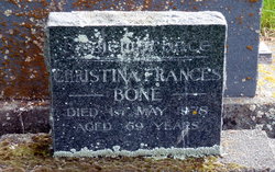 Christina Frances <I>Mathieson</I> Bone 