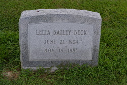 Lelia <I>Bailey</I> Beck 