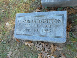 Elizabeth Ann <I>Davenport</I> Gritton 