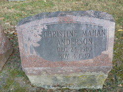Christine <I>Mahan</I> Anderson 