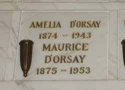 Amelia <I>Zeh</I> D'Orsay 