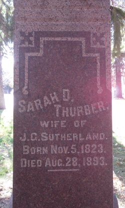 Sarah D <I>Thurber</I> Sutherland 