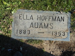 Ella <I>Hoffman</I> Adams 