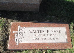 Walter Francis “Walt” Pape 