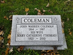 Mary Catherine <I>Thomas</I> Coleman 