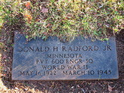 PVT Donald H Radford Jr.