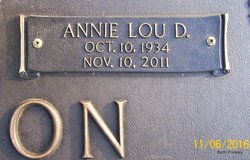 Annie Lou <I>Dobbins</I> Allison 